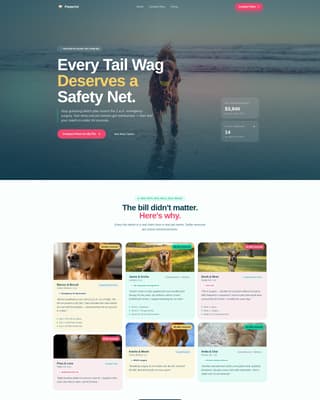 Pawprint - Trusted Petinsurance Landing Page Template