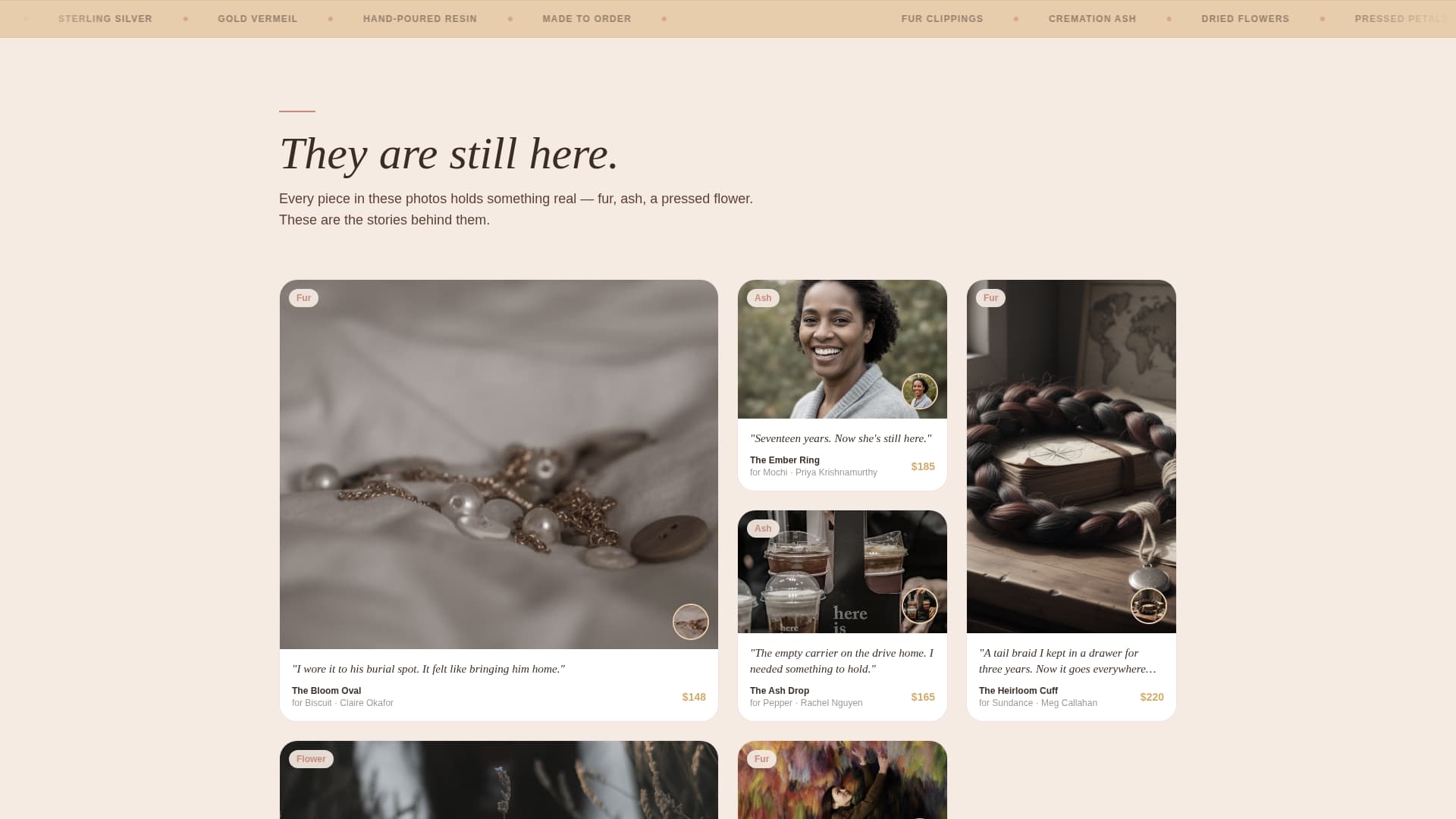 Keepsake - Heartfelt Memorial Landing Page Template