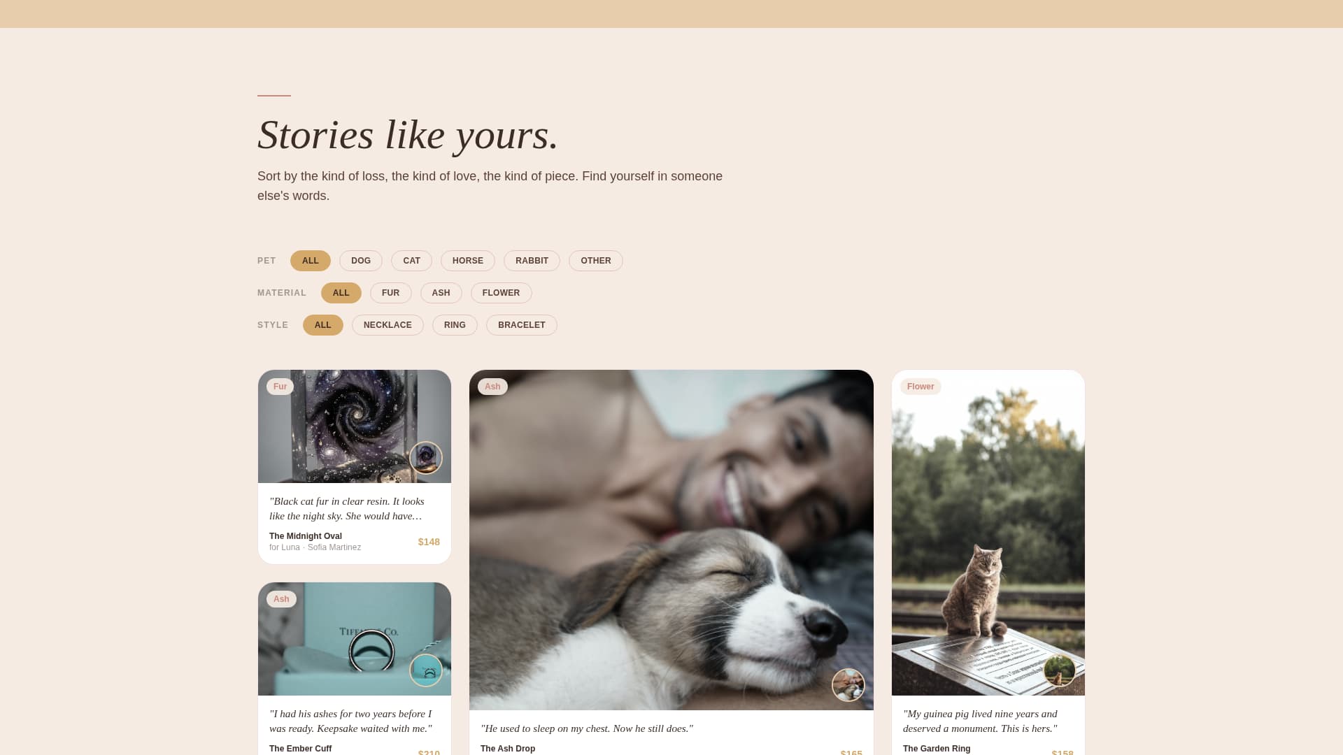 Keepsake - Heartfelt Memorial Landing Page Template