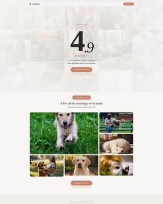 Pawprint - Heartwarming Petphotography Landing Page Template