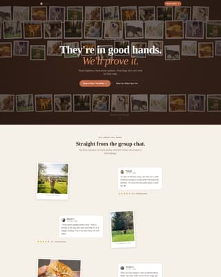 Sitter - Trusted Petsitting Landing Page Template