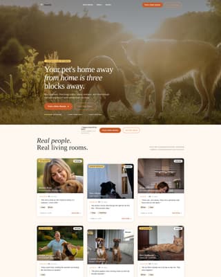 Hearth - Trusted Petsitting Landing Page Template