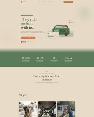 Convoy - Trusted Pettransport Landing Page Template