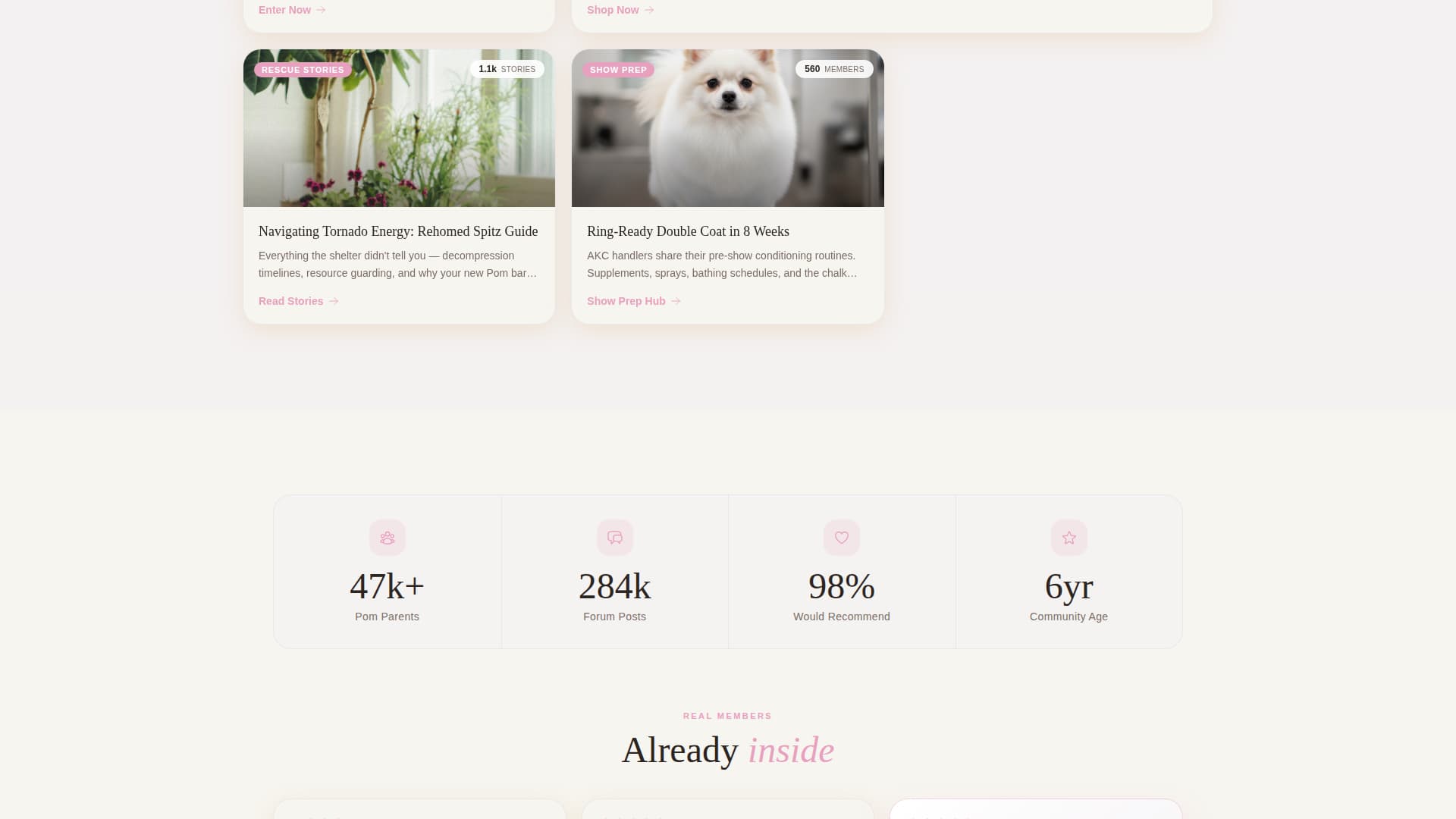 Floof - Thriving Pomeranian Landing Page Template