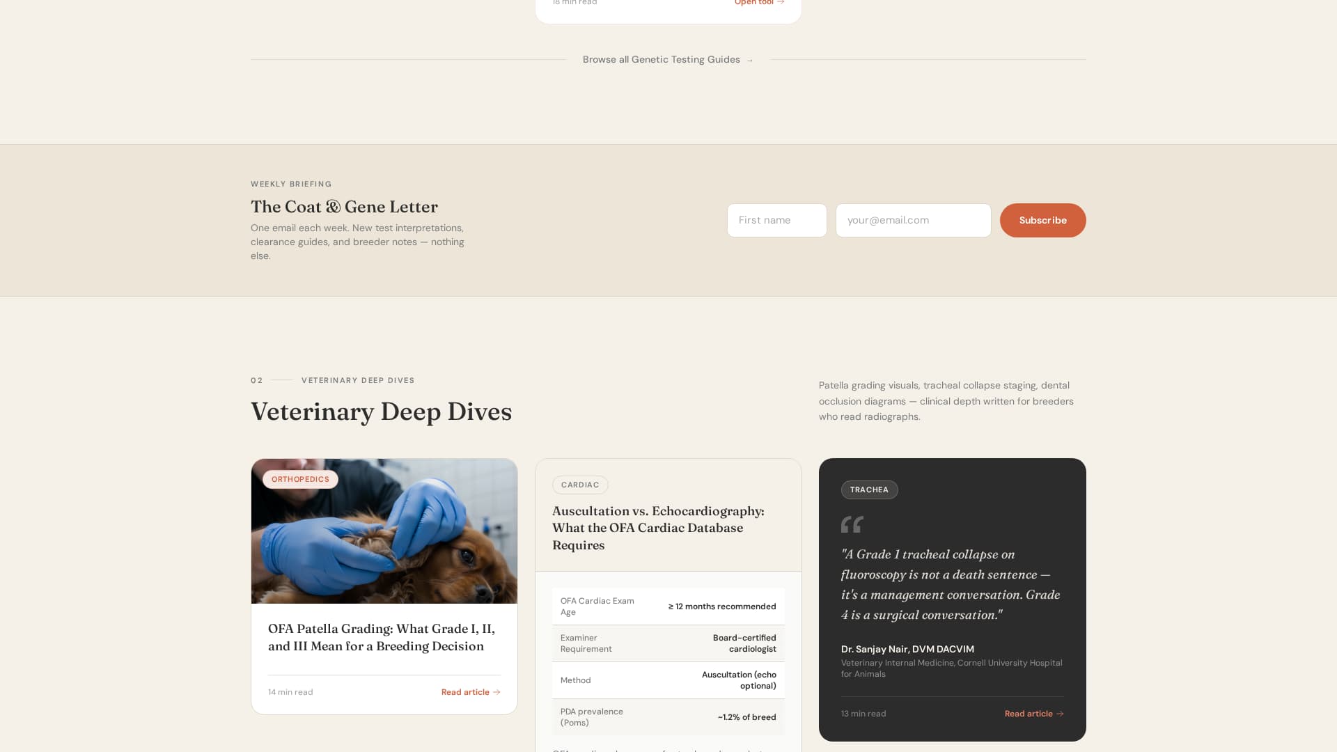 Pom - Trusted Genetics Landing Page Template