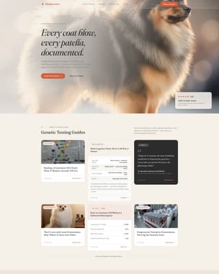 Pom - Trusted Genetics Landing Page Template