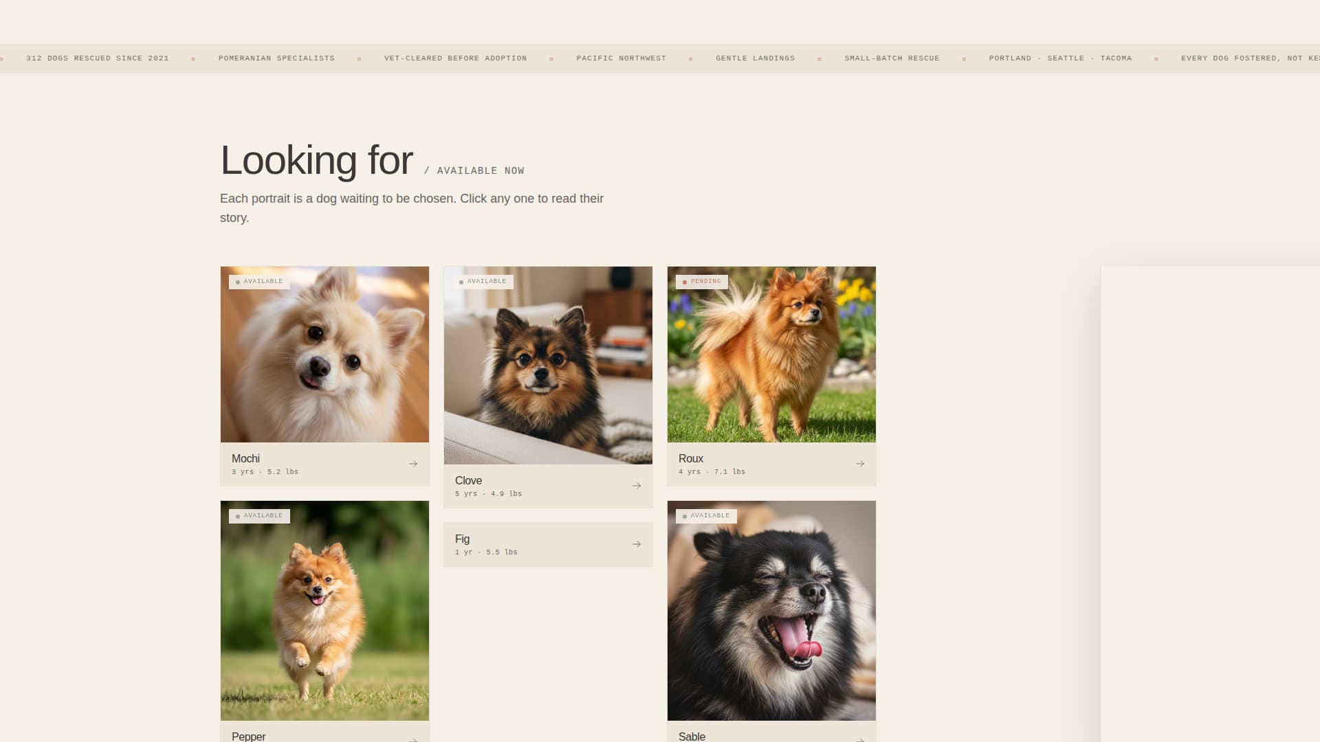 Pomme - Heartfelt Pomeranian Landing Page Template