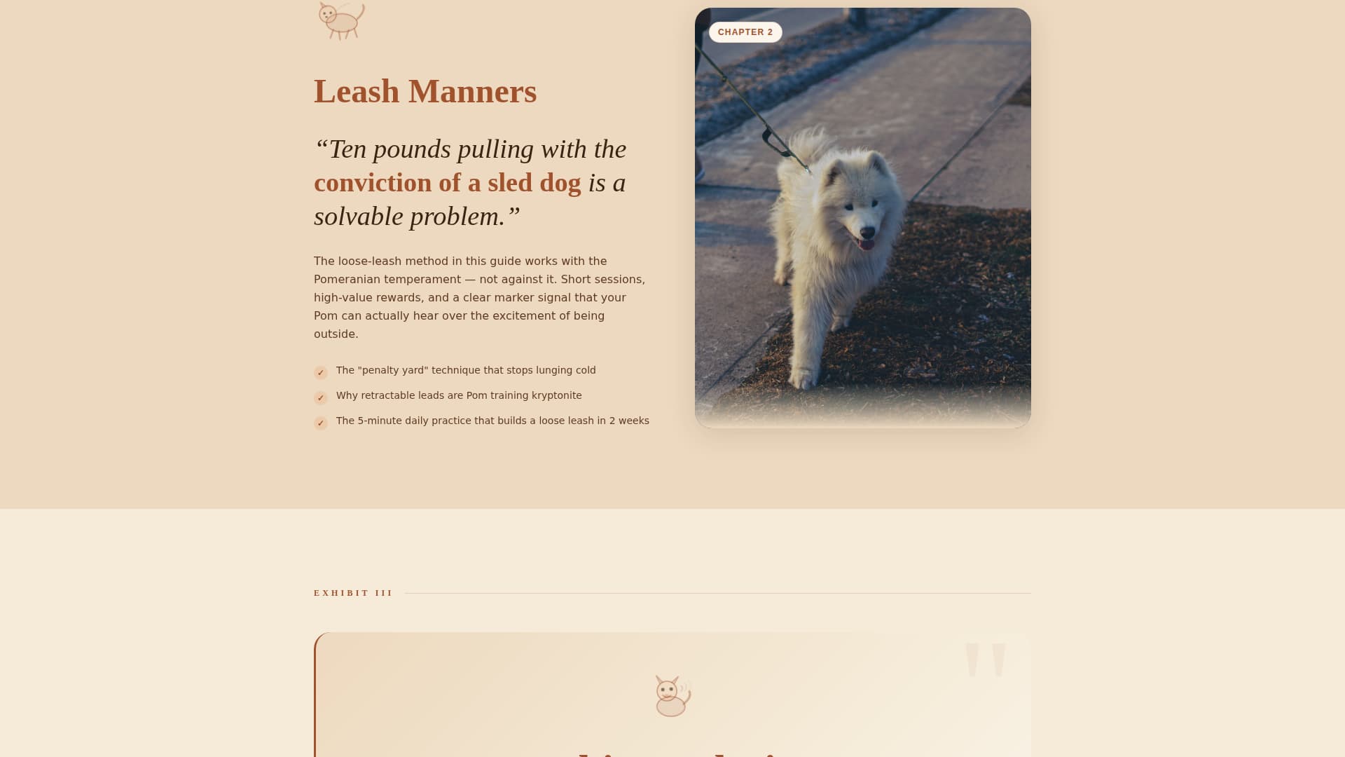 Heel - Authoritative Pomeranian Landing Page Template