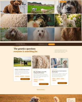 Dog Blog Website Template