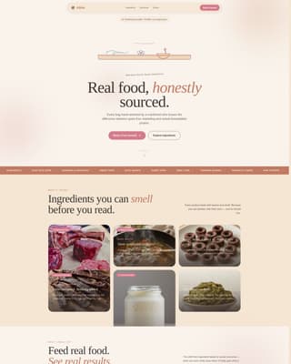 Kibble - Artisan Petfood Landing Page Template