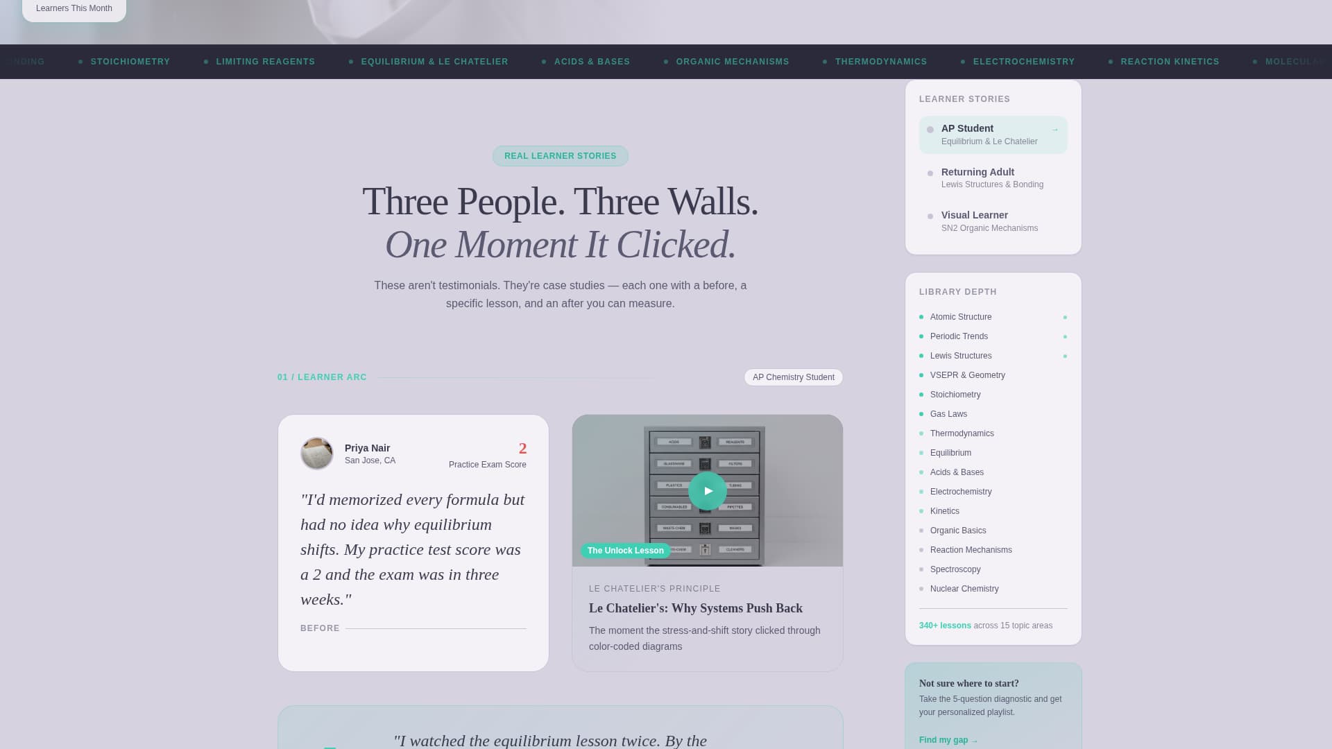 Catalyst - Playful Chemistry Landing Page Template