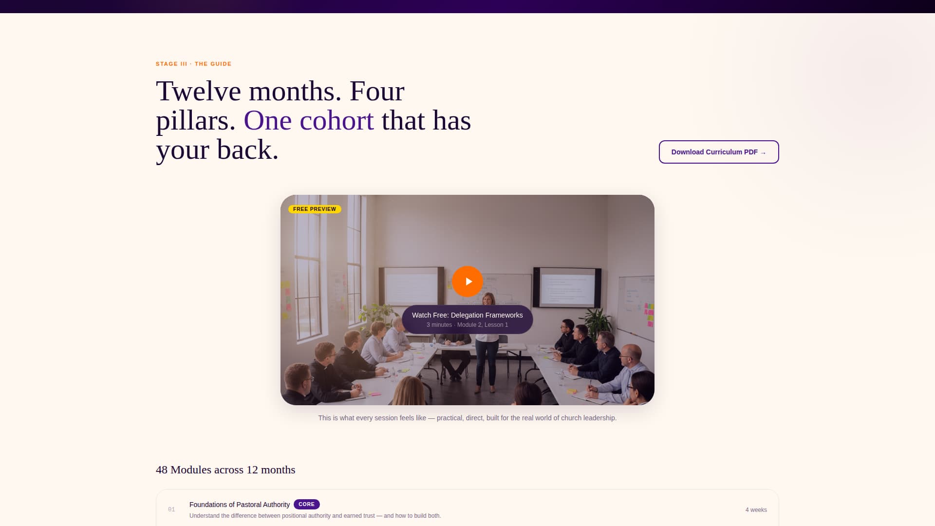 Shepherd - Transformative Churchleadership Landing Page Template