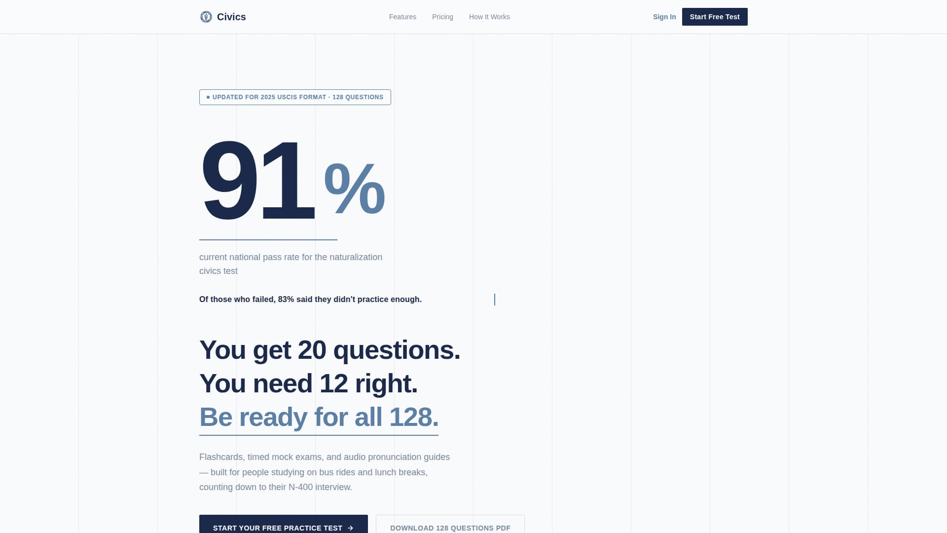 Civics - Authoritative Citizenship Landing Page Template