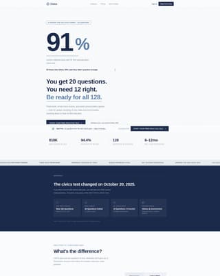 Civics - Authoritative Citizenship Landing Page Template