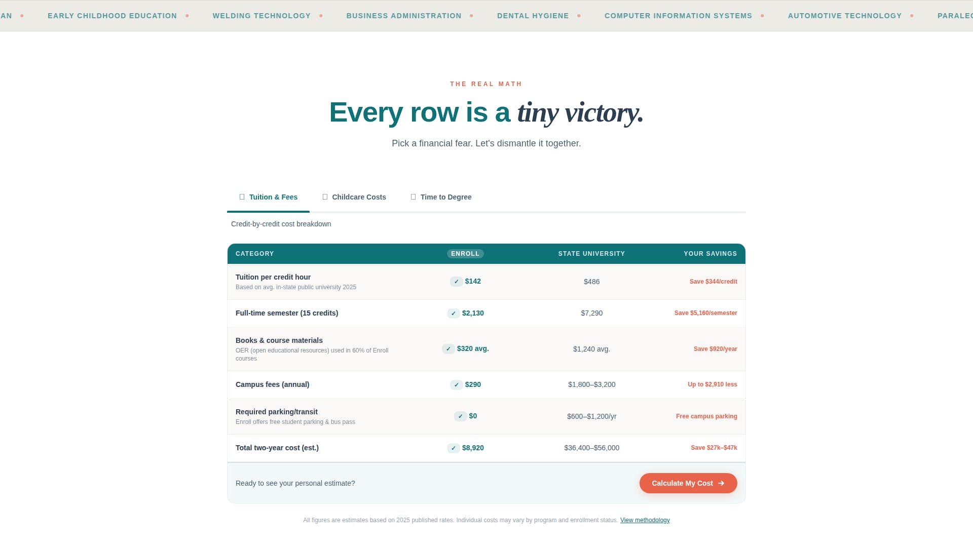 Enroll - Affordable Communitycollege Landing Page Template