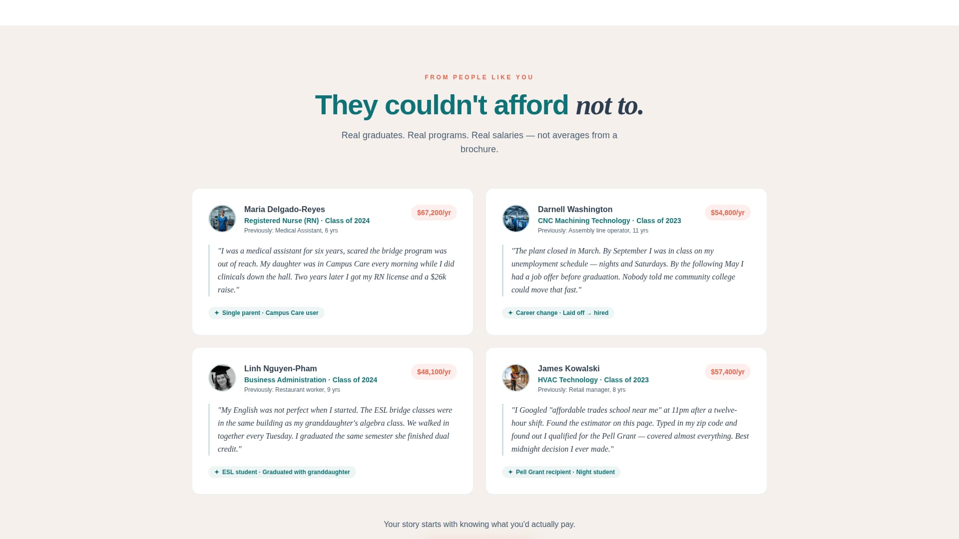 Enroll - Affordable Communitycollege Landing Page Template