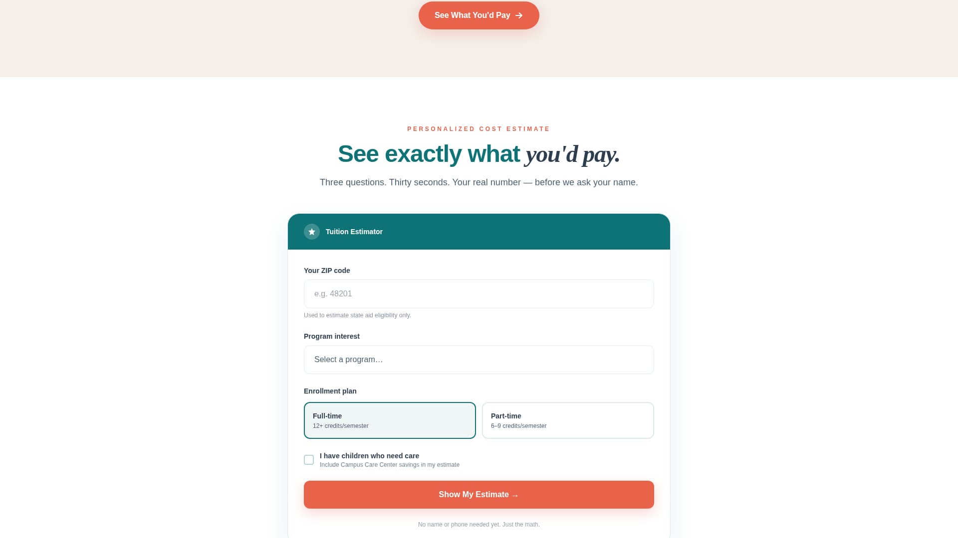 Enroll - Affordable Communitycollege Landing Page Template