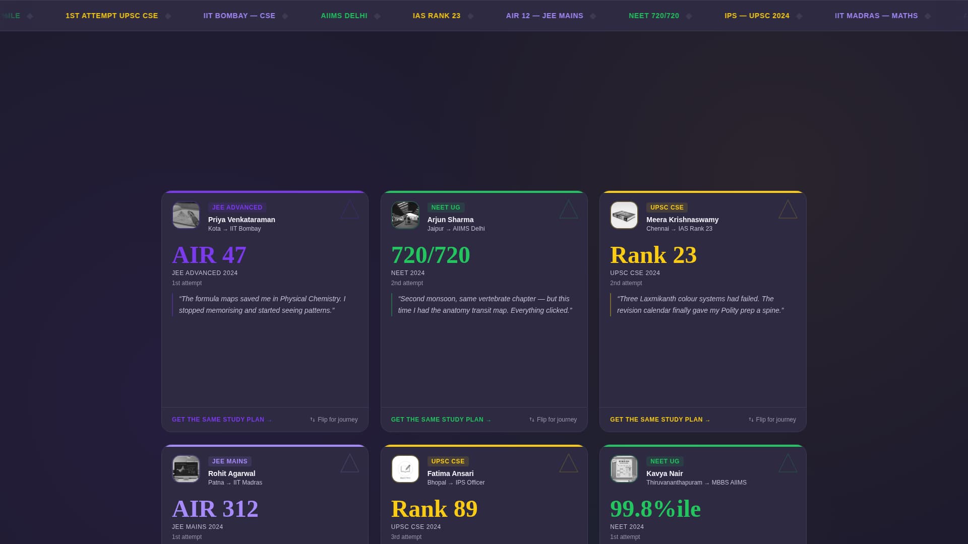 Cracked - Electrifying Examcoaching Landing Page Template