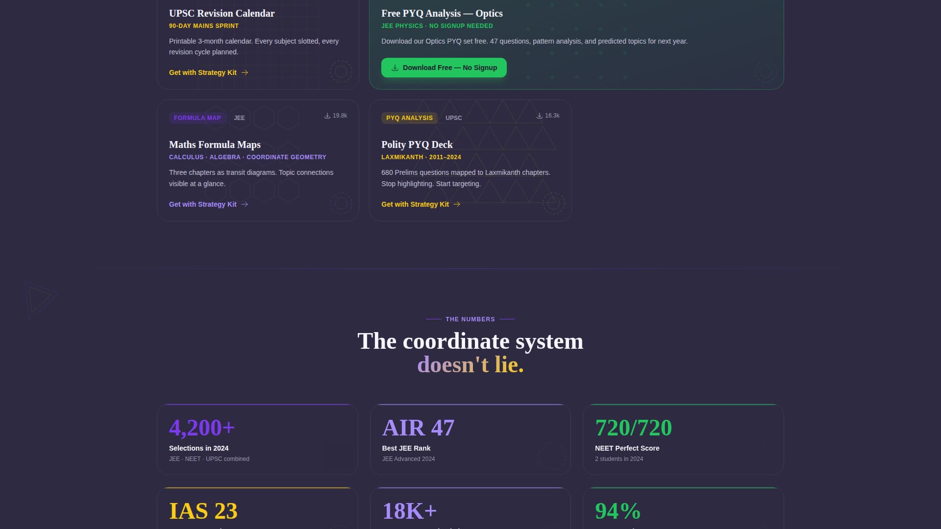 Cracked - Electrifying Examcoaching Landing Page Template