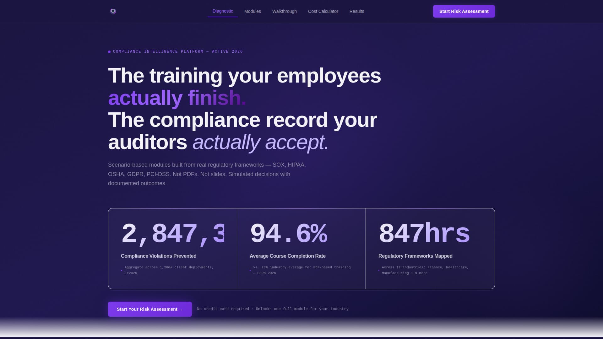 Certify — Trusted Regulatory Compliance Landing Page Template
