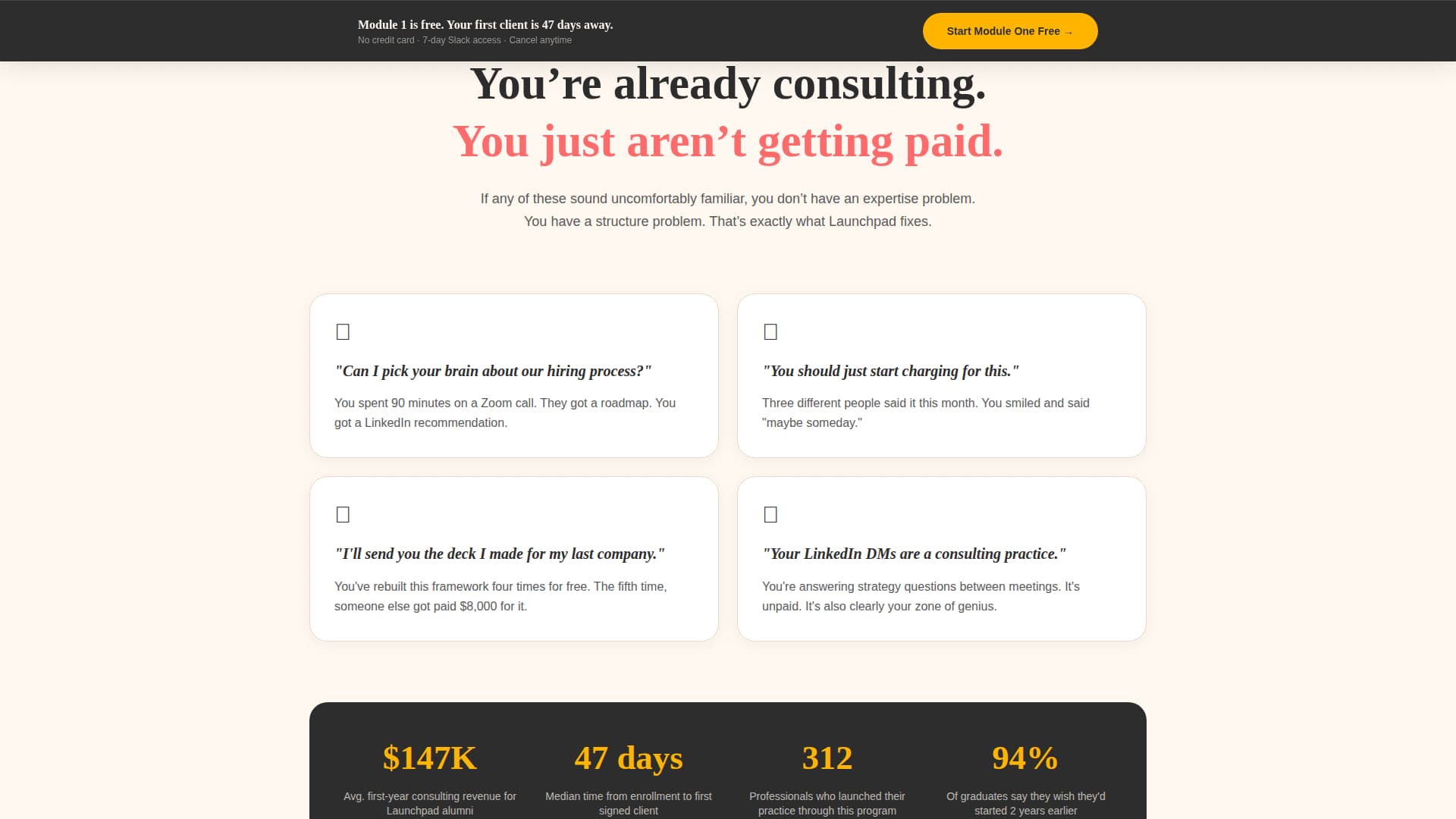 Launchpad - Empowering Consulting Landing Page Template