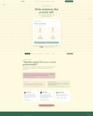 Hooks - Persuasive Copywriting Landing Page Template