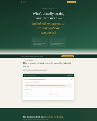 Upskill - Scenario-driven eLearning Landing Page Template