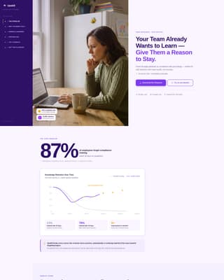 Upskill - Engaging Corporatetraining Landing Page Template