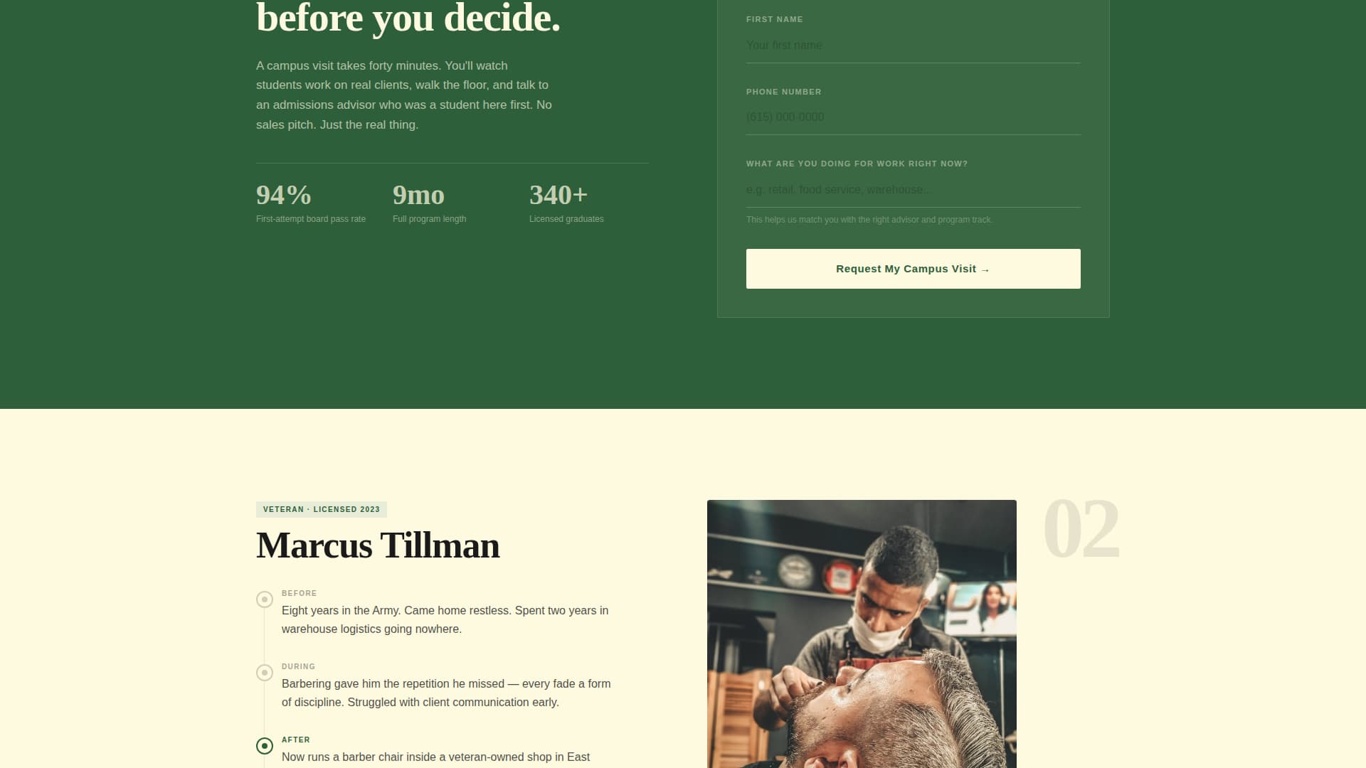 Shears - Precision Cosmetology Landing Page Template