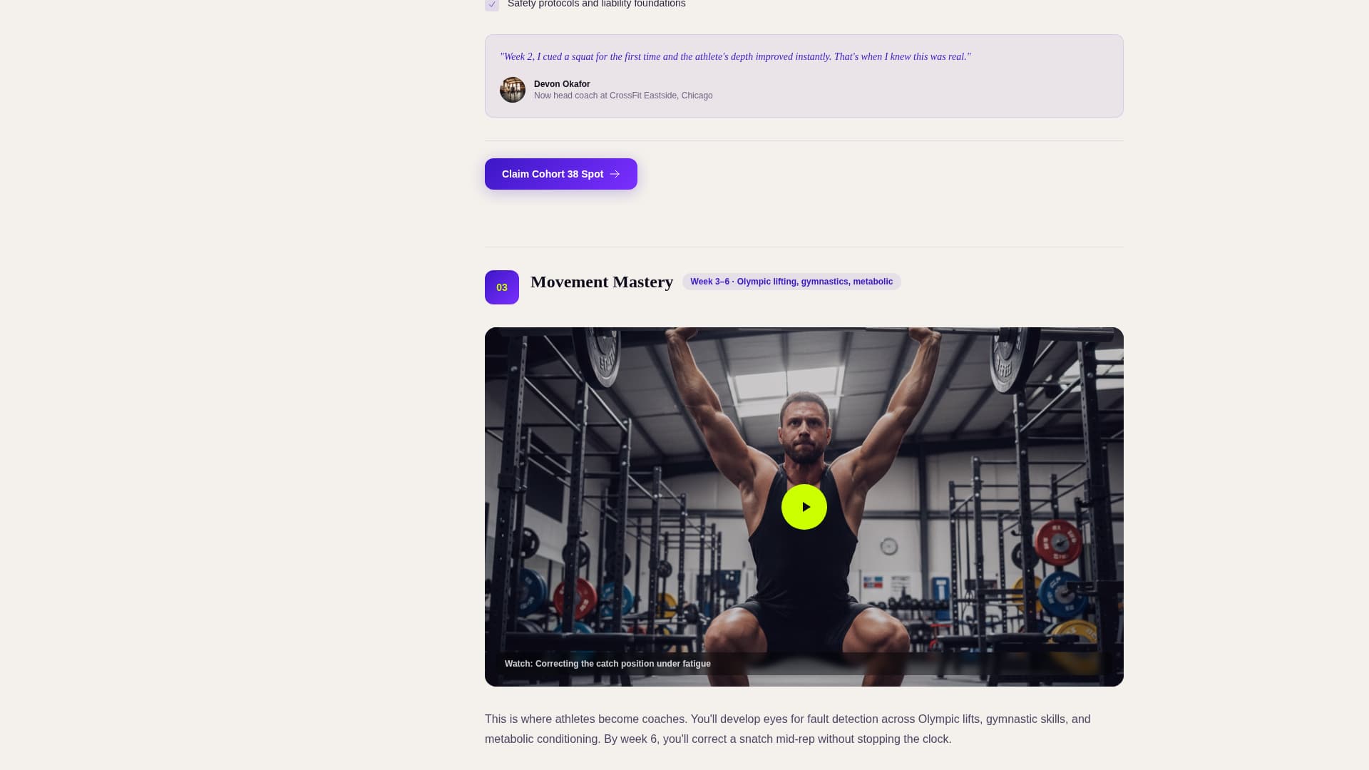 Certify - Electrifying Crossfit Landing Page Template