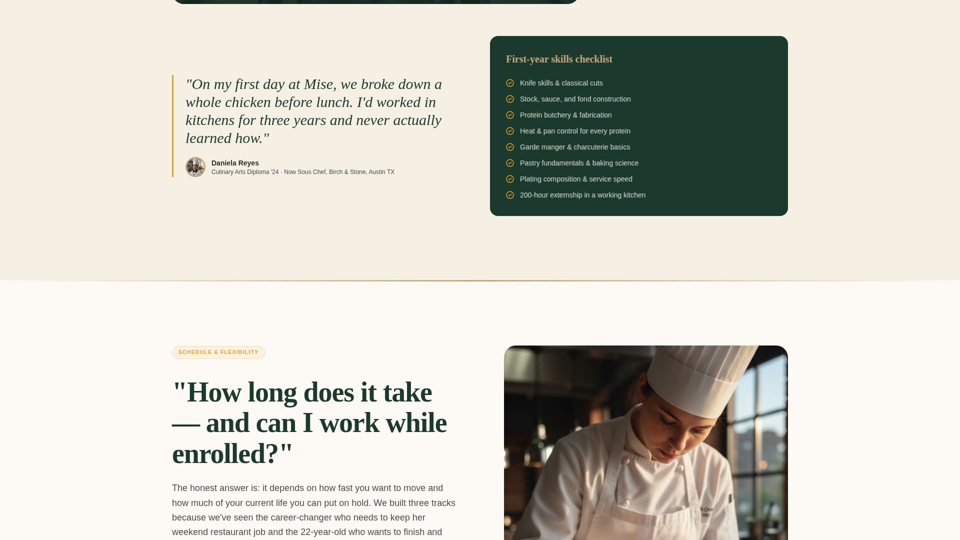 Mise - Inspiring Culinary Landing Page Template