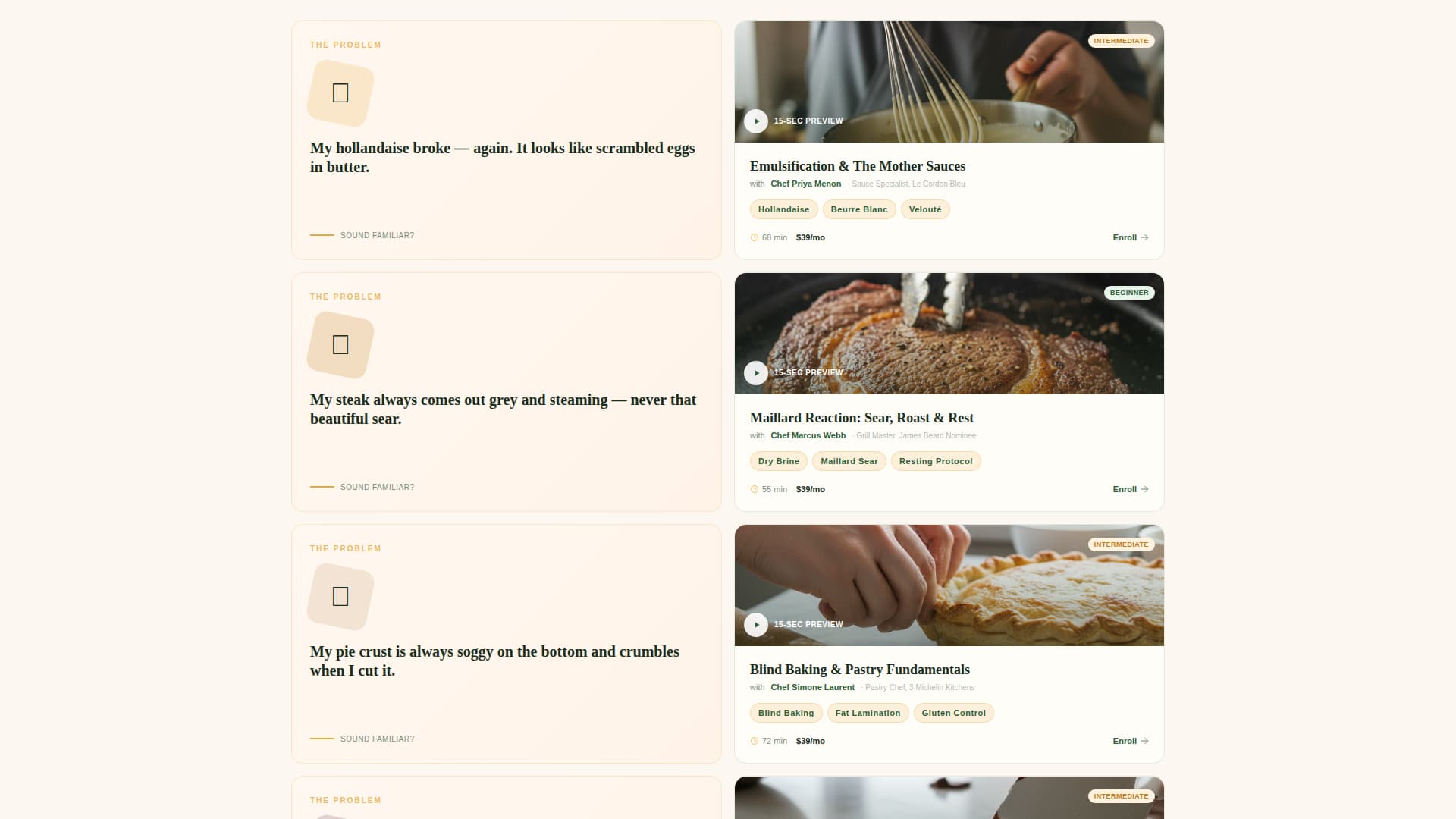 Mise - Playful Culinary Landing Page Template
