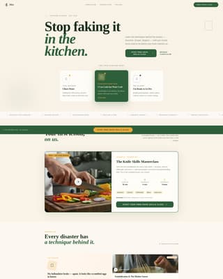 Mise - Playful Culinary Landing Page Template