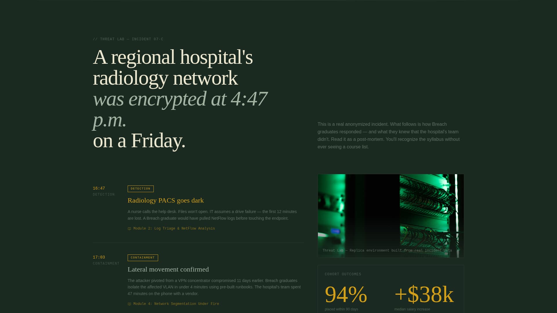 Breach - Authoritative Cybersecurity Landing Page Template