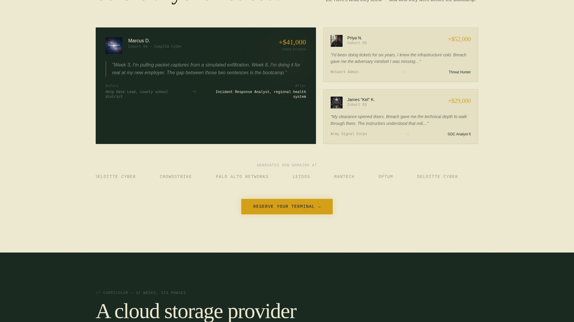 Breach - Authoritative Cybersecurity Landing Page Template