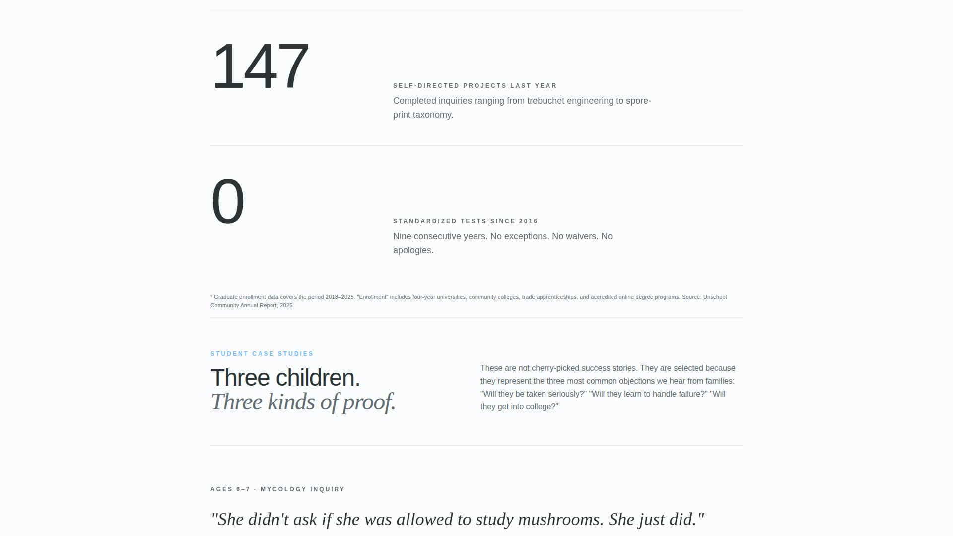Unschool - Precision Democratic Landing Page Template