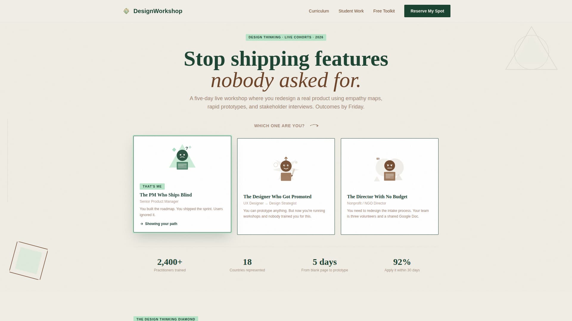 Ideate - Dynamic Design Thinking Landing Page Template
