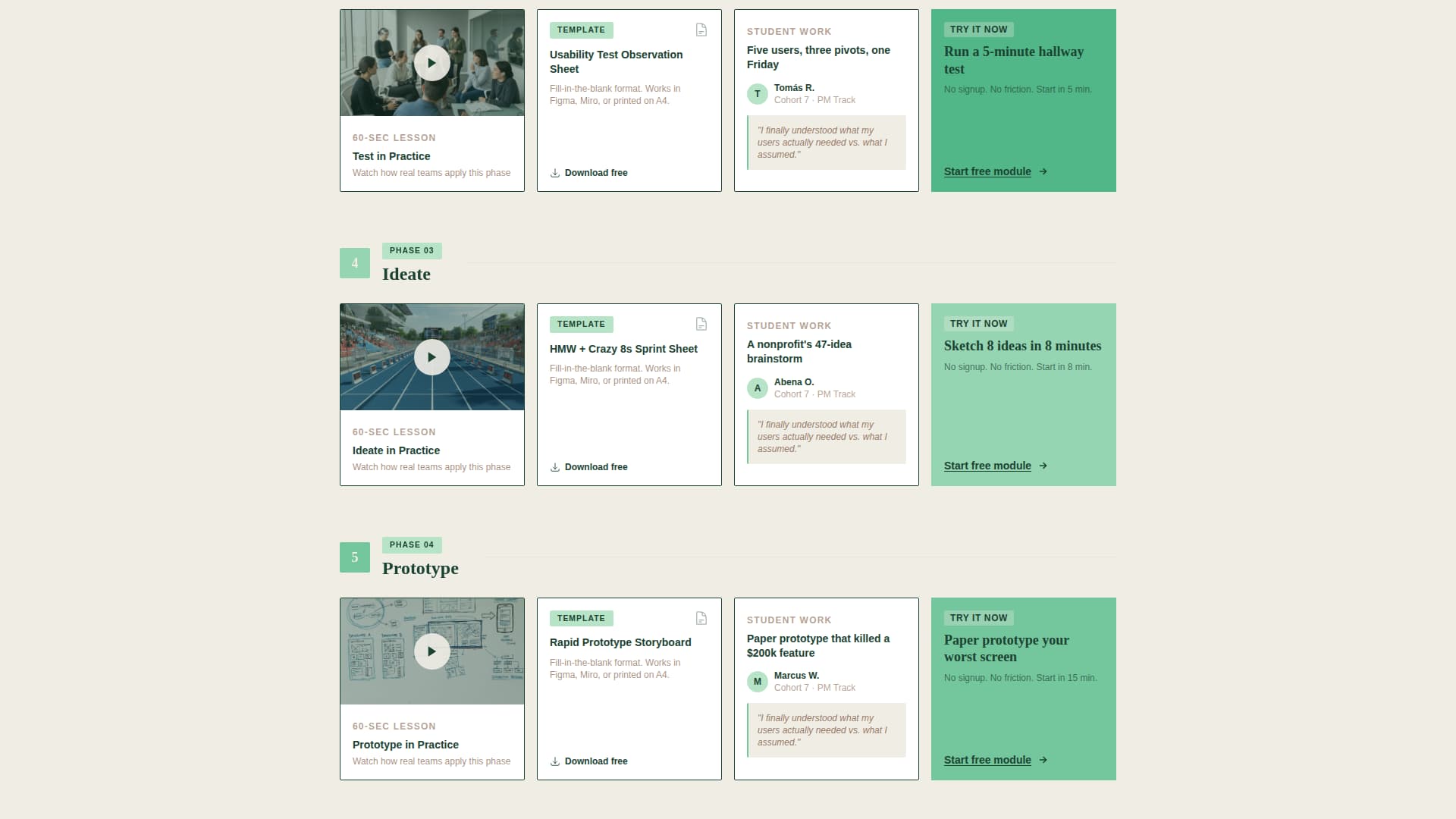 Ideate - Dynamic Design Thinking Landing Page Template