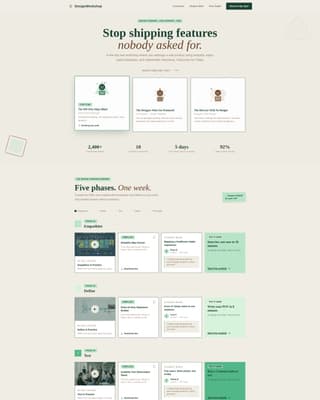 Ideate - Dynamic Design Thinking Landing Page Template