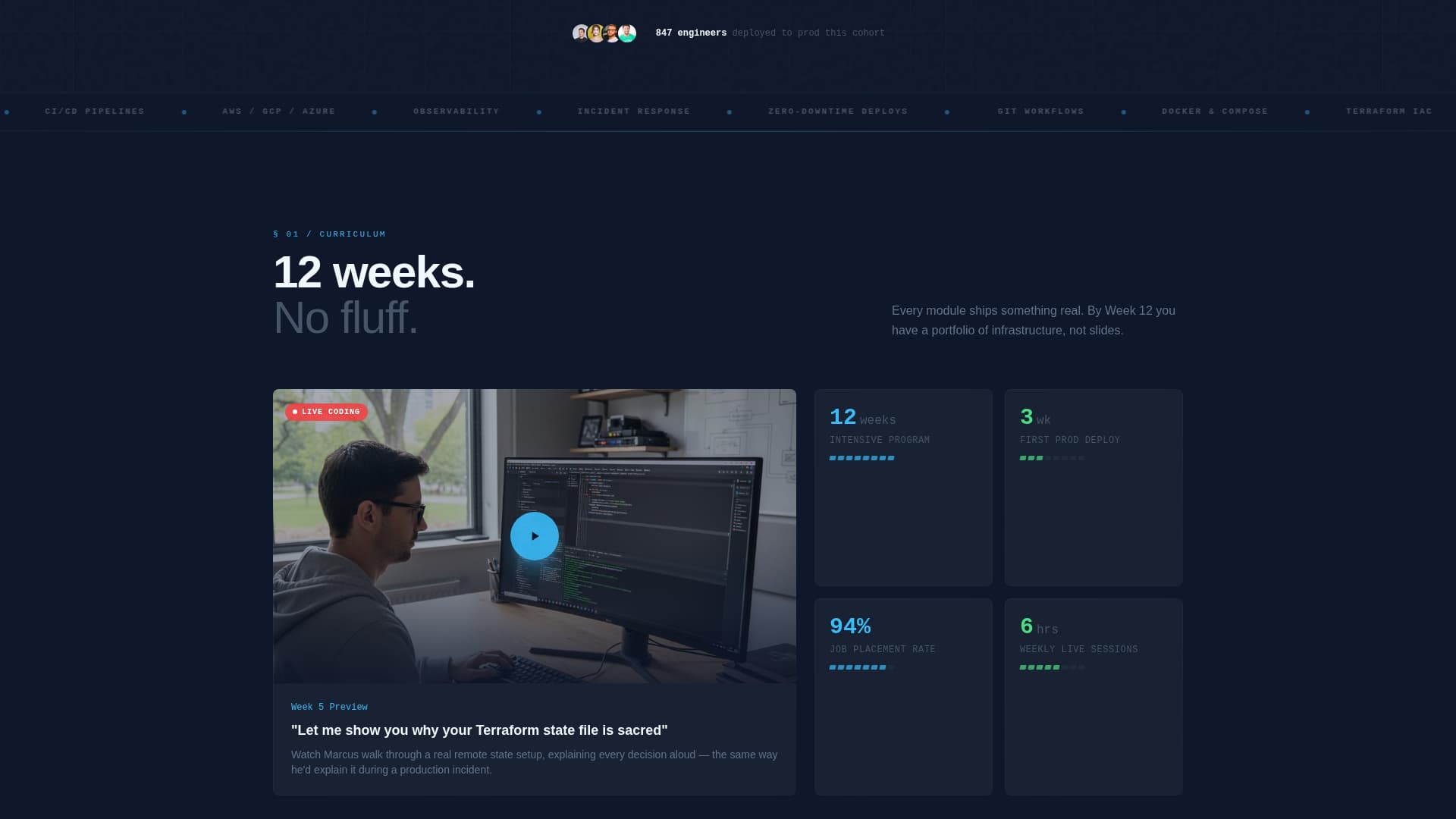 Pipeline - Intensive DevOps Landing Page Template
