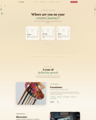 Canvas - Inspiring Digital Arts Landing Page Template