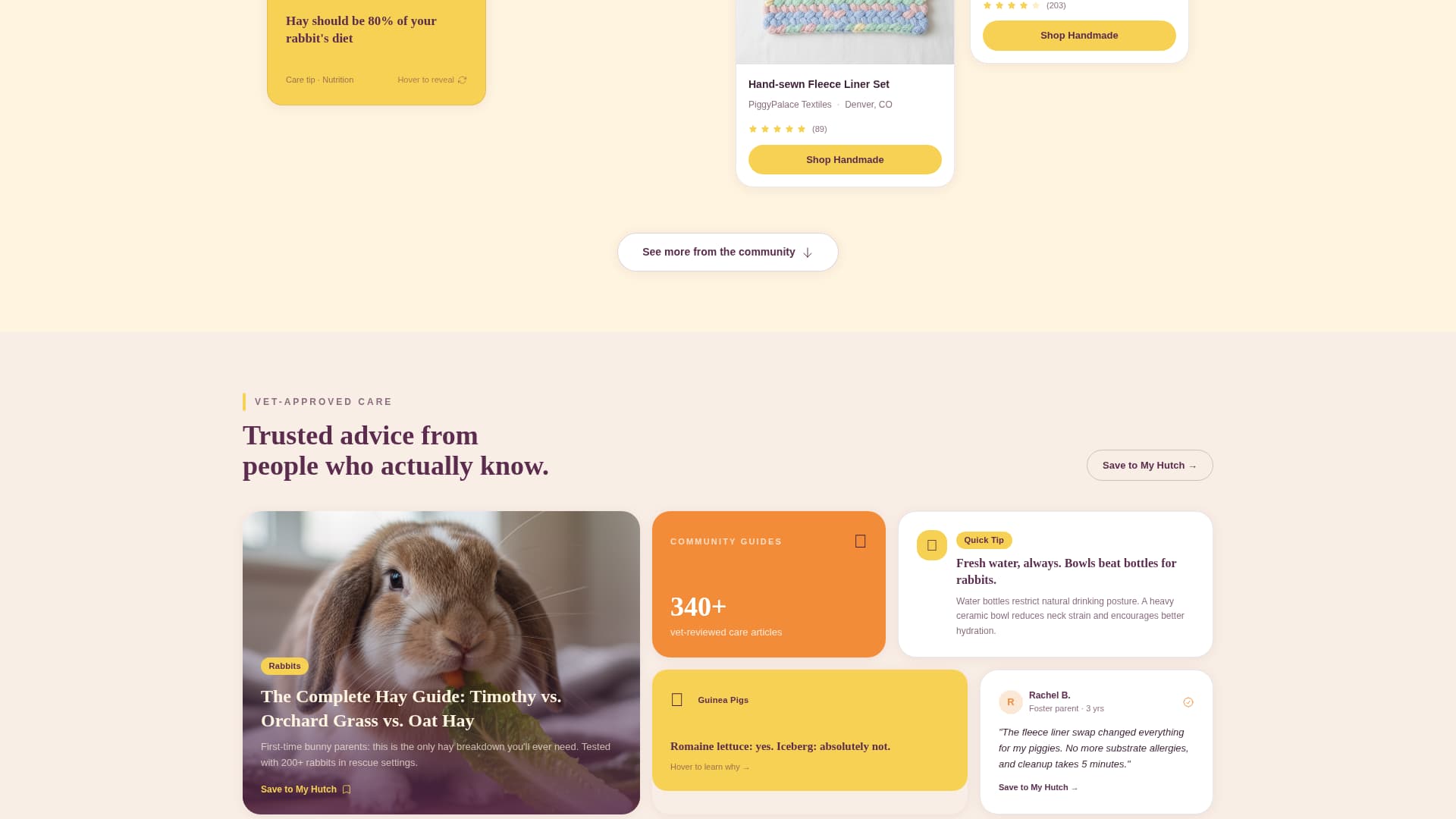 Warren - Warm Petcommunity Landing Page Template