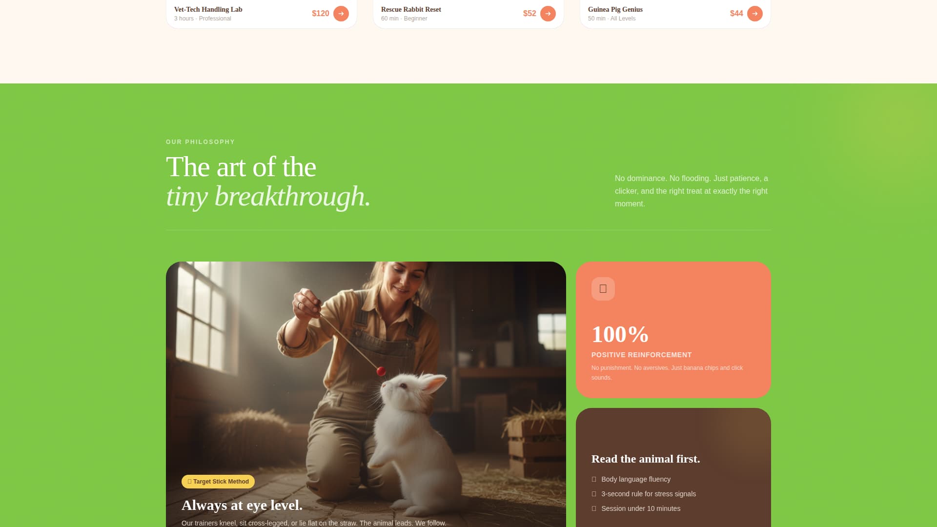Binky - Playful Smallanimal Landing Page Template