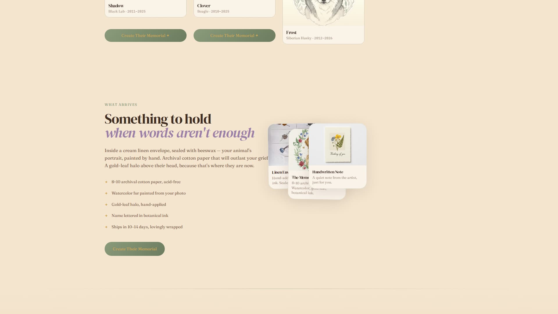 Crossing - Heartfelt Memorial Landing Page Template