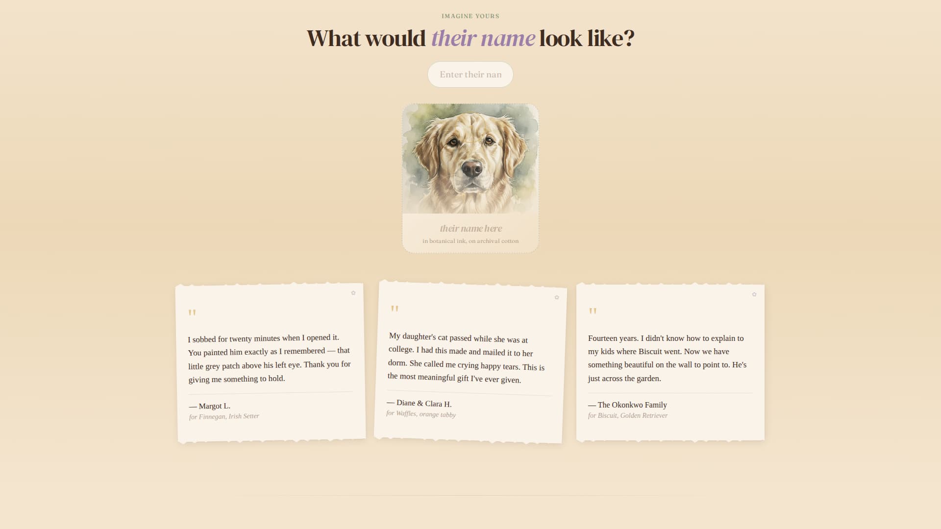 Crossing - Heartfelt Memorial Landing Page Template