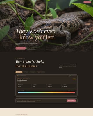 Burrow - Trusted Reptileboarding Landing Page Template