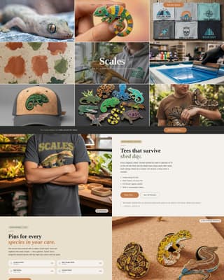 Scales - Artisan Reptile Landing Page Template