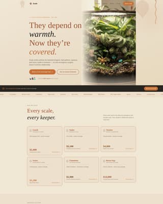 Scale - Trusted Reptileinsurance Landing Page Template