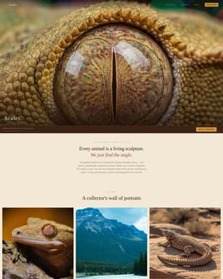 Scales - Captivating Reptile Landing Page Template