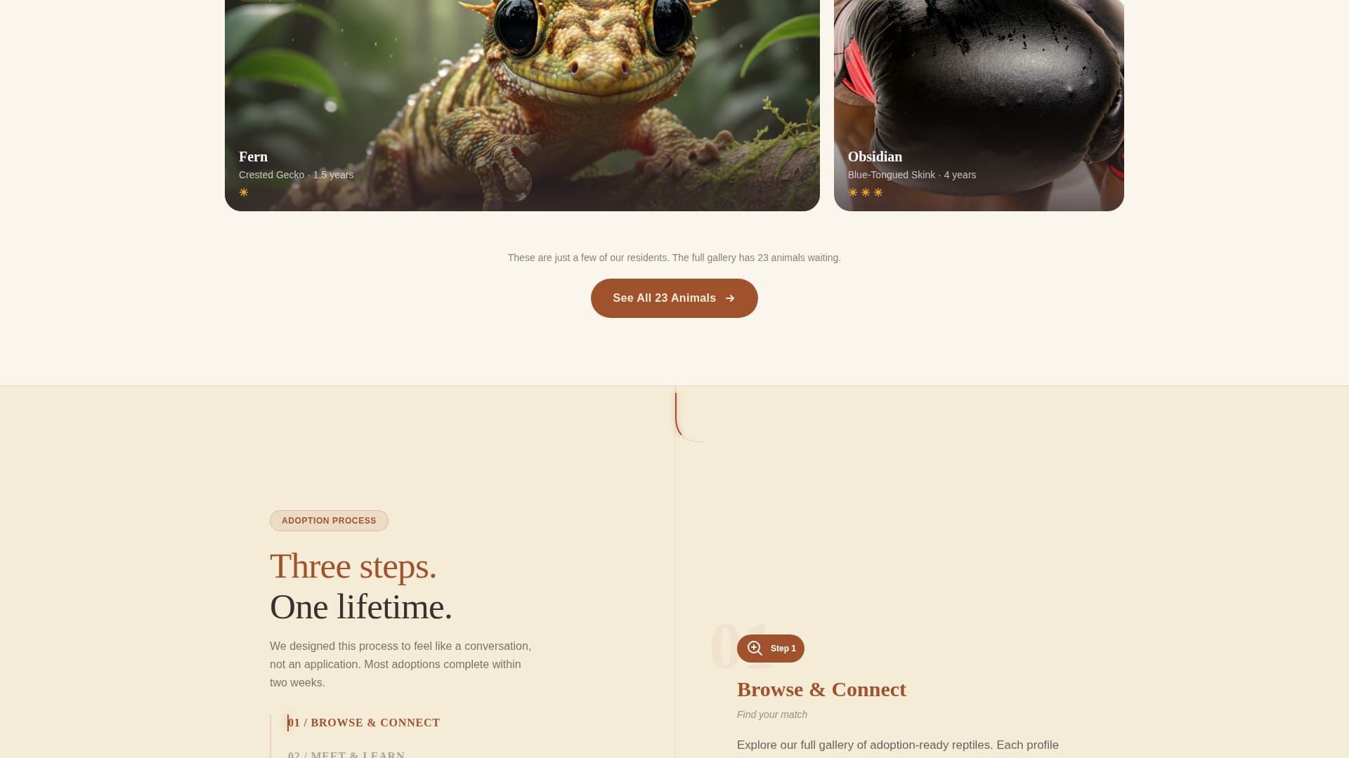 Scales - Heartfelt Reptile Landing Page Template